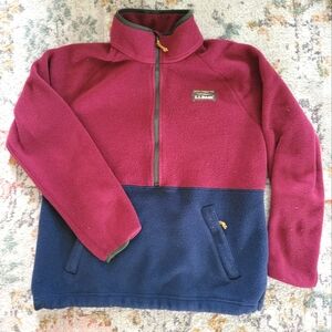 Vintage L.L. Bean half zip fleece